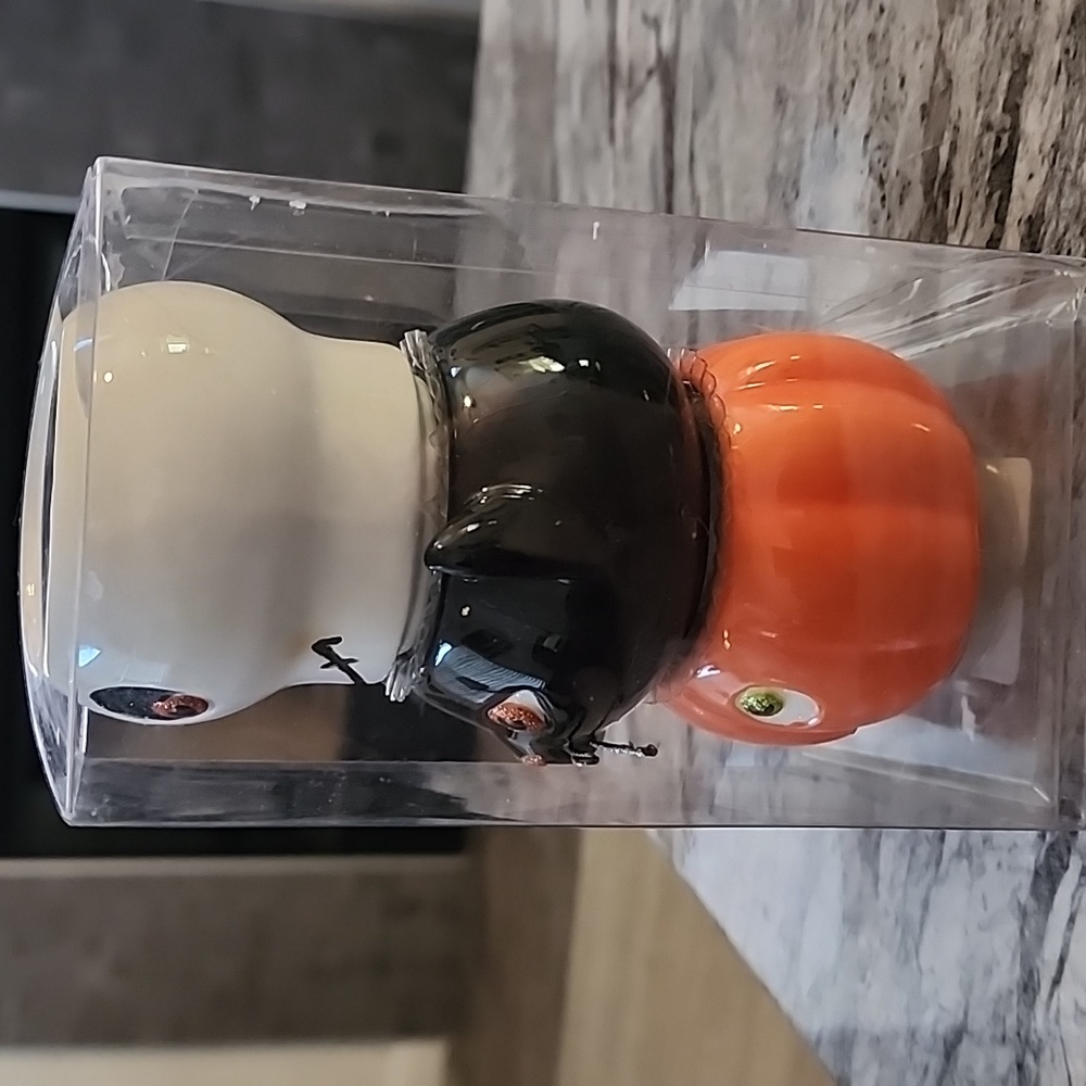 Hallmark Spooky Tea Light Candle Holder Set of 3 Ceramic Halloween NEW! - Picture 14 of 16